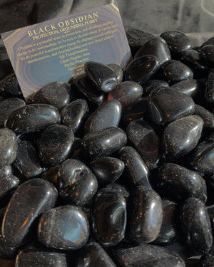 Black Obsidian Polished Crystal