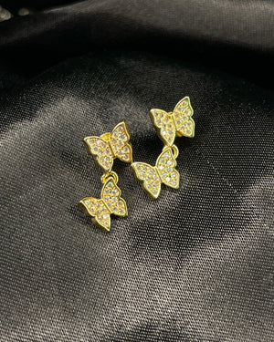 Hanging Butterfly Studs