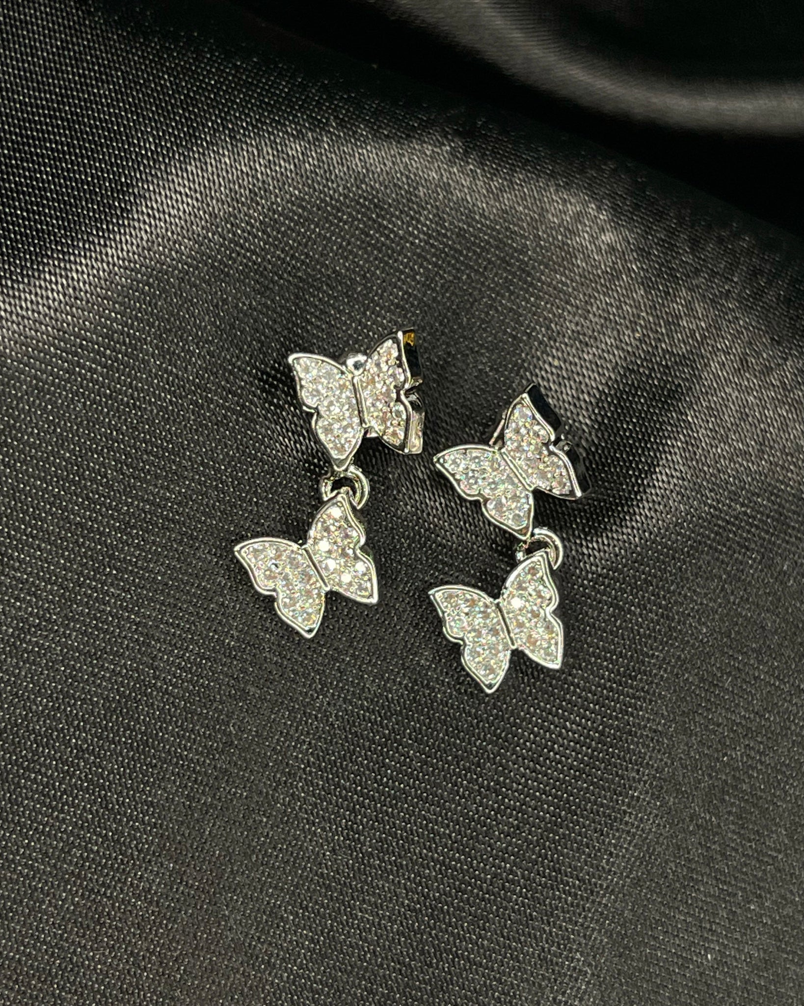 Hanging Butterfly Studs